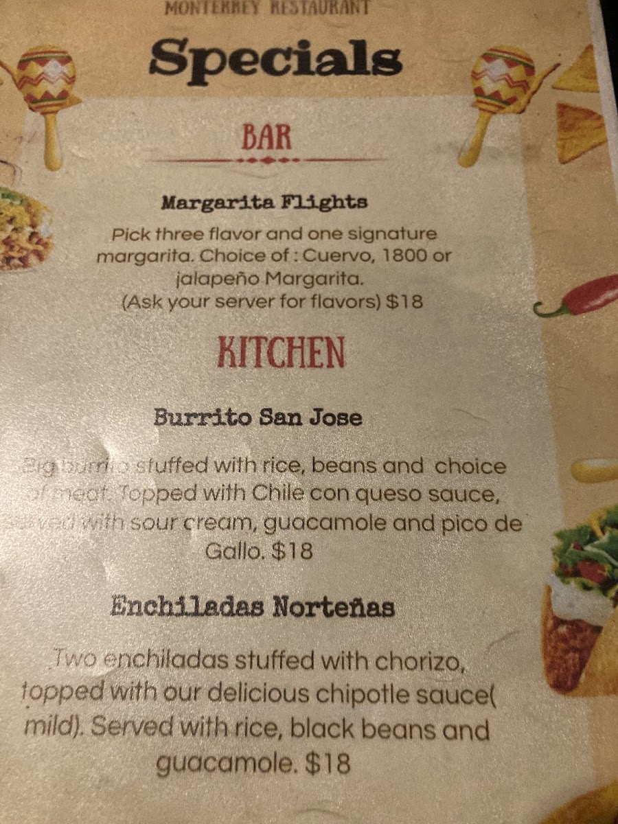 Monterrey Mexican Restaurant Menu-10