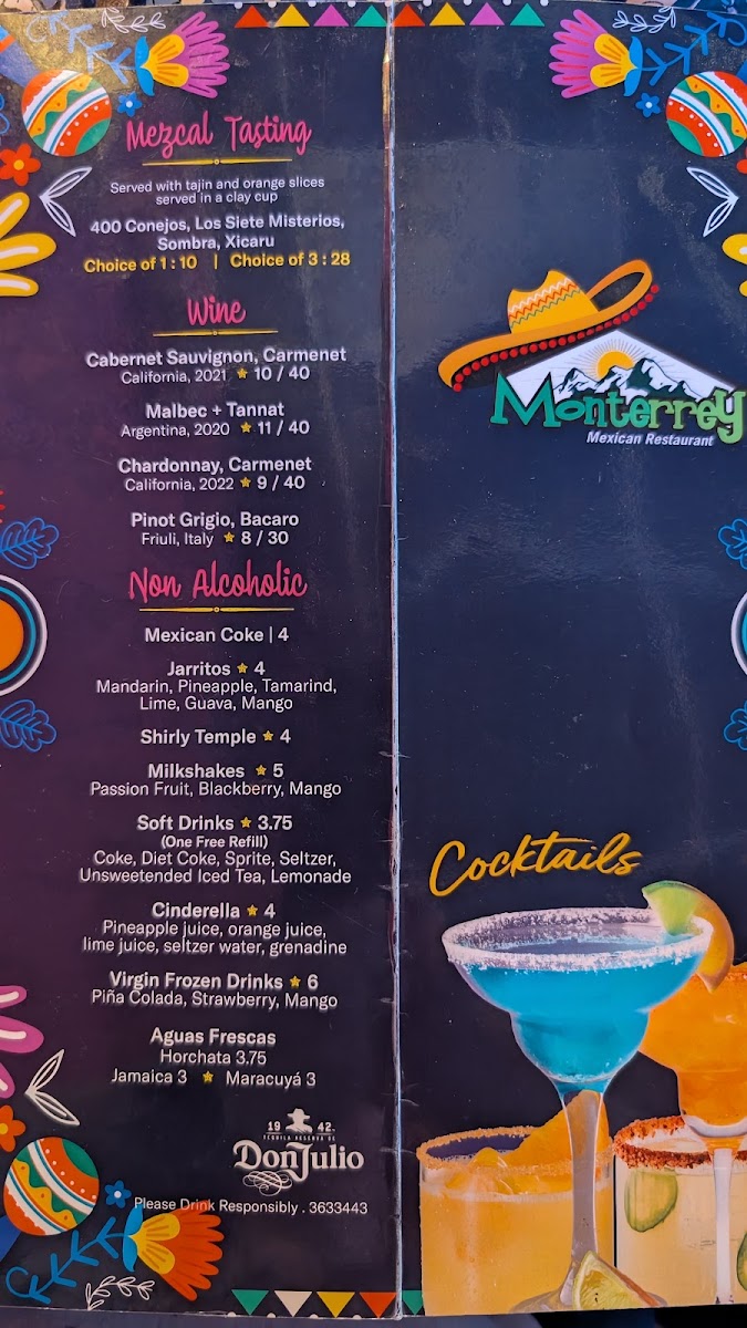 Monterrey Mexican Restaurant Menu-4
